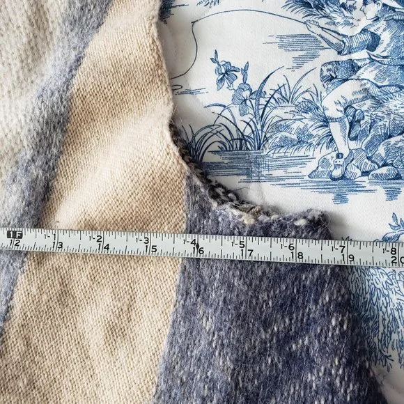 Anthropologie Sleeping on Snow Mabli Sweater Vest Beige Blue - Picture 5 of 7